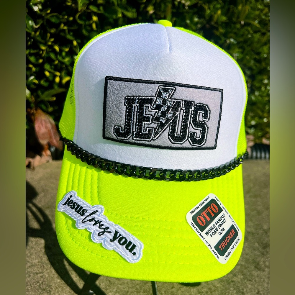 Custom Jesus Loves you Trucker Hat